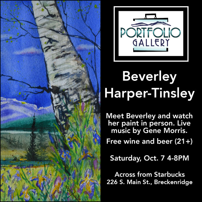 Happy Hour with Beverley Harper-Tinsley October 7th 4pm-8pm @ Portfolio Gallery